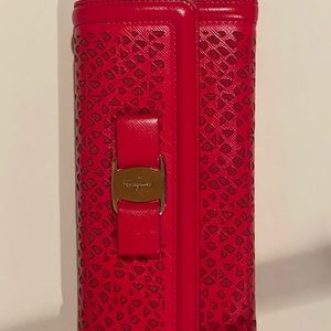 Womens Red Salvatore Ferregamo Wallet